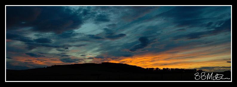 Outchester Sunset: Photograph by Steve Milner